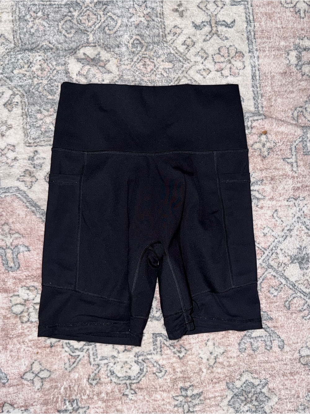 aerie High-Waist Bike Shorts with peek-thru mesh and Side Pockets
